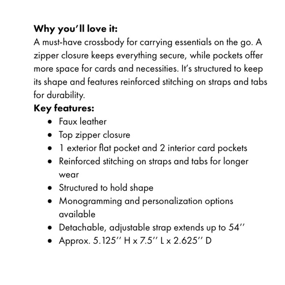 Thirty one boutique crossbody purse, caramel, nib. - Picture 2 of 2